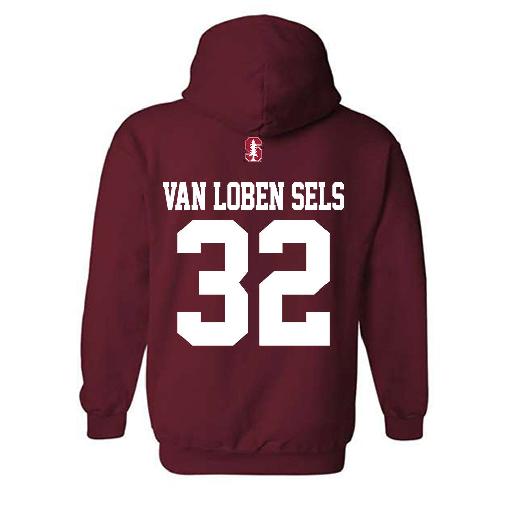 Stanford - NCAA Football : Owen van Loben Sels - Classic Shersey Hooded Sweatshirt-1