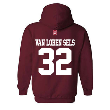 Stanford - NCAA Football : Owen van Loben Sels - Classic Shersey Hooded Sweatshirt-1