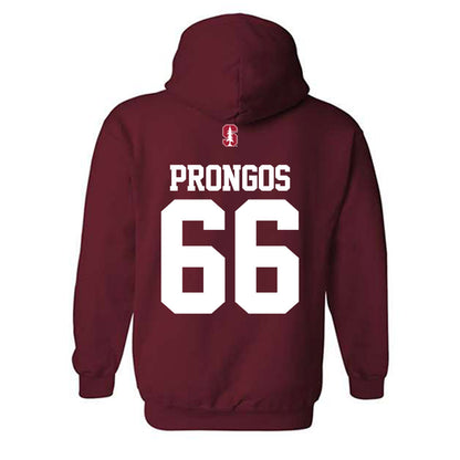 Stanford - NCAA Football : Niki Prongos - Classic Shersey Hooded Sweatshirt-1