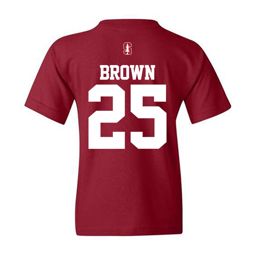 Stanford - NCAA Football : Marcus Brown - Classic Shersey Youth T-Shirt-1