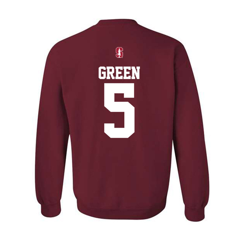 Stanford - NCAA Football : Jay Green - Classic Shersey Crewneck Sweatshirt-1