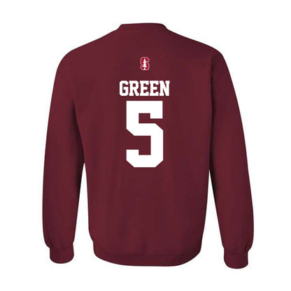 Stanford - NCAA Football : Jay Green - Classic Shersey Crewneck Sweatshirt-1