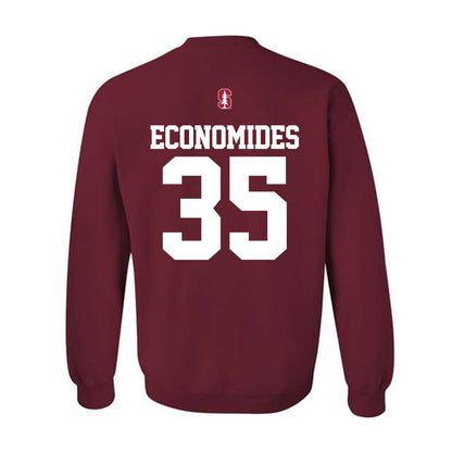 Stanford - NCAA Softball : Joie Economides - Classic Shersey Crewneck Sweatshirt-1