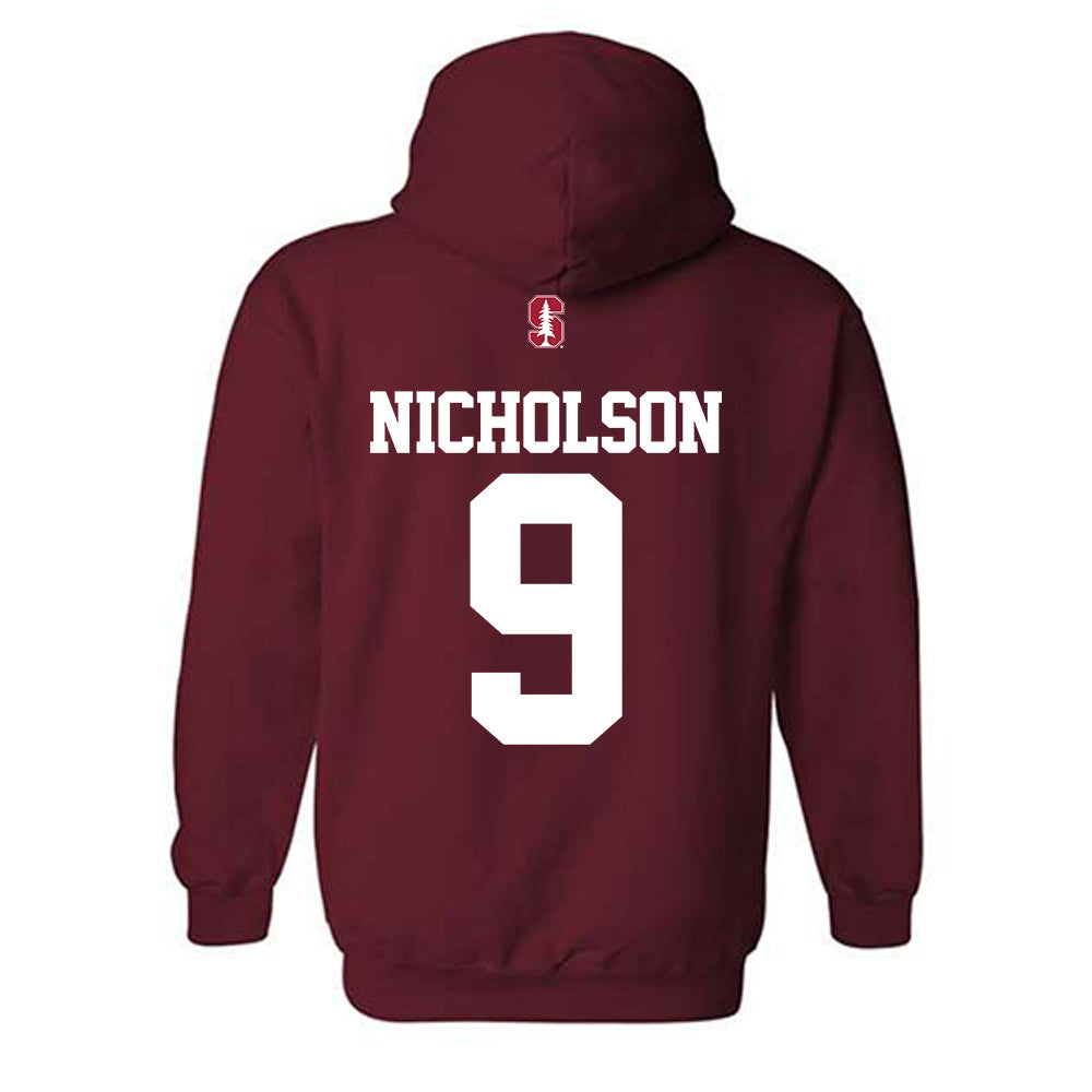 Stanford - NCAA Football : Brandon Nicholson - Classic Shersey Hooded Sweatshirt-1