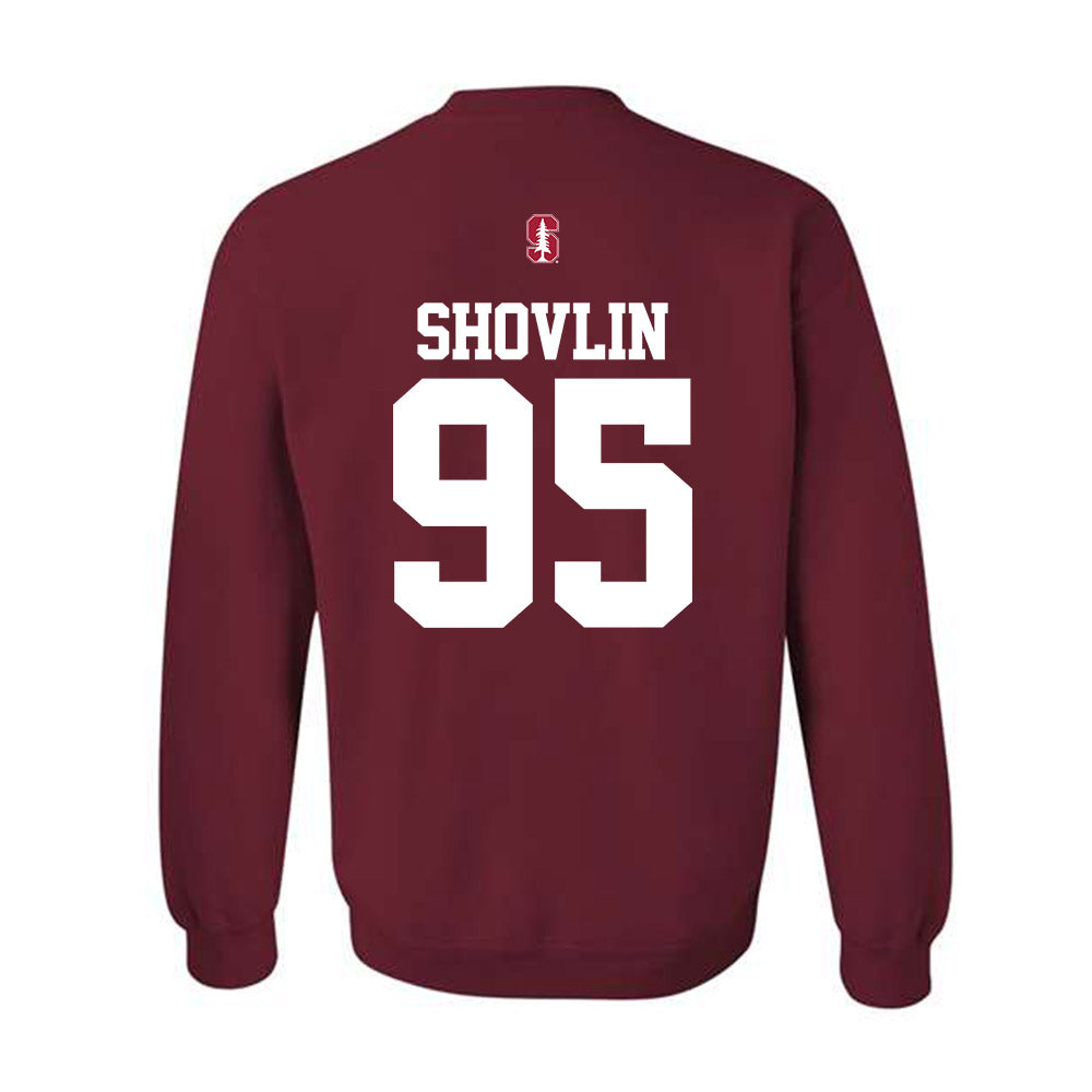 Stanford - NCAA Football : Adam Shovlin - Classic Shersey Crewneck Sweatshirt-1