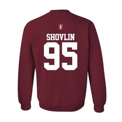 Stanford - NCAA Football : Adam Shovlin - Classic Shersey Crewneck Sweatshirt-1