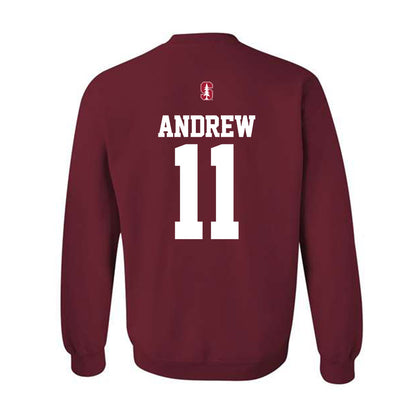 Stanford - NCAA Women's Volleyball : Elizabeth Andrew - Classic Shersey Crewneck Sweatshirt-1