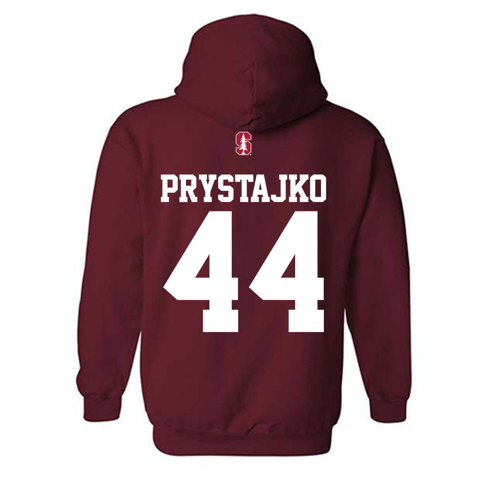 Stanford - NCAA Softball : Zoe Prystajko - Classic Shersey Hooded Sweatshirt-1