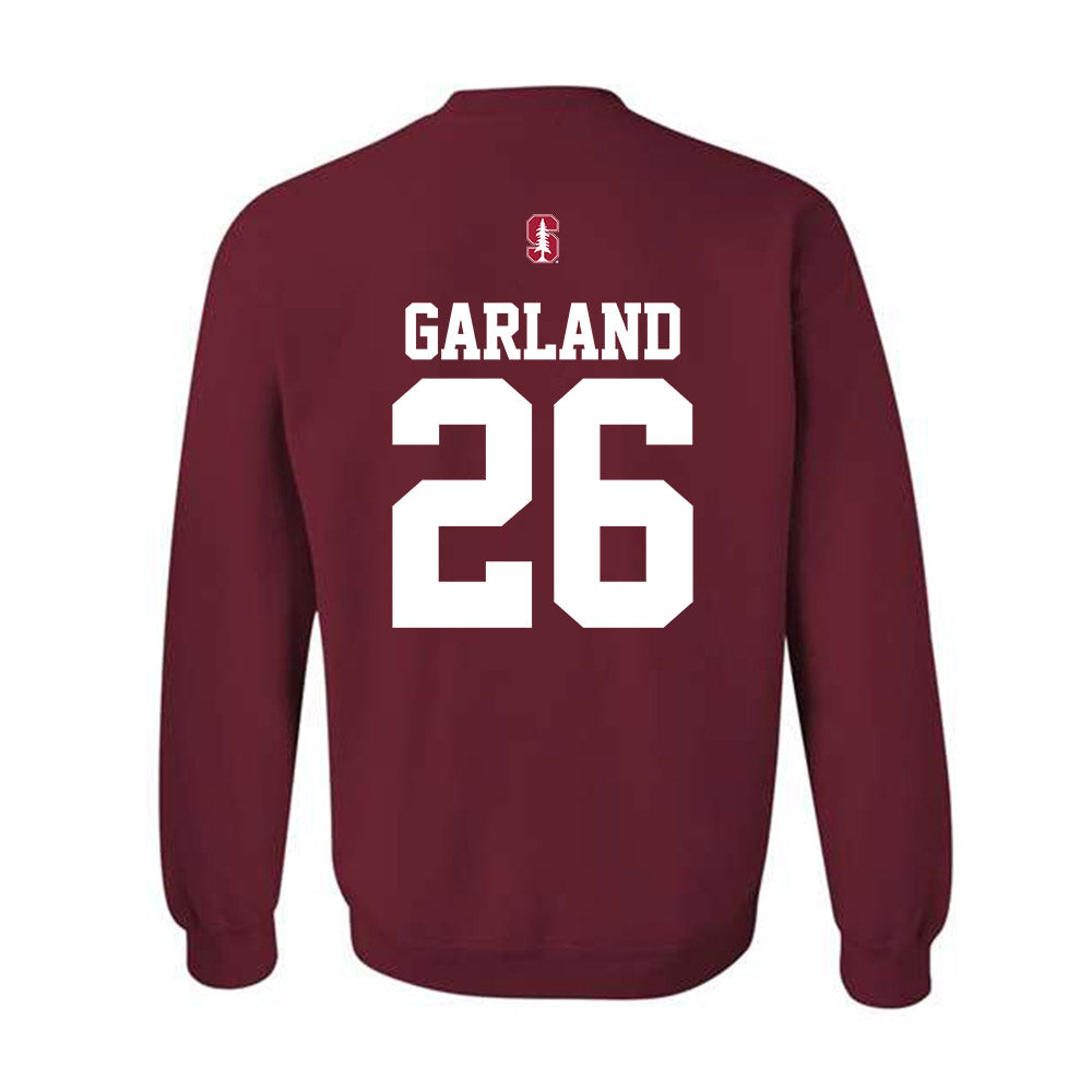 Stanford - NCAA Football : Chris Garland - Classic Shersey Crewneck Sweatshirt-1