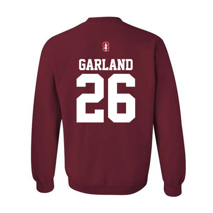Stanford - NCAA Football : Chris Garland - Classic Shersey Crewneck Sweatshirt-1