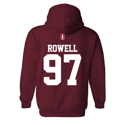 Stanford - NCAA Football : Zach Rowell - Classic Shersey Hooded Sweatshirt-1