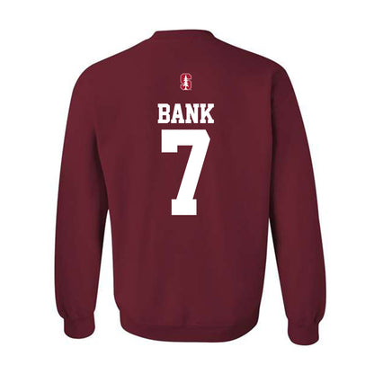 Stanford - NCAA Men's Soccer : Fletcher Bank - Classic Shersey Crewneck Sweatshirt-1