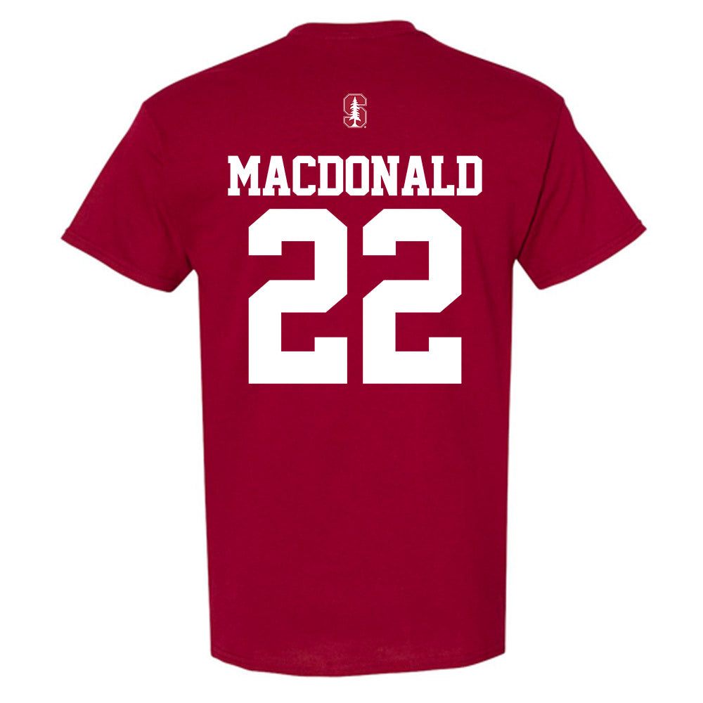 Stanford - NCAA Baseball : Cort MacDonald - Classic Shersey T-Shirt-1