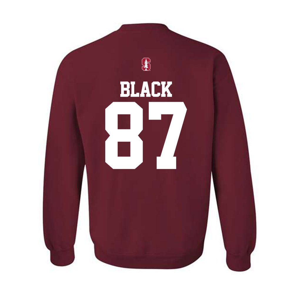 Stanford - NCAA Football : Aiden Black - Classic Shersey Crewneck Sweatshirt-1