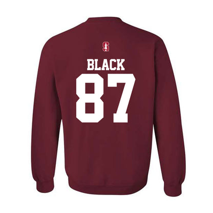 Stanford - NCAA Football : Aiden Black - Classic Shersey Crewneck Sweatshirt-1
