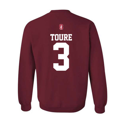 Stanford - NCAA Men's Basketball : Tallis Toure - Classic Shersey Crewneck Sweatshirt-1