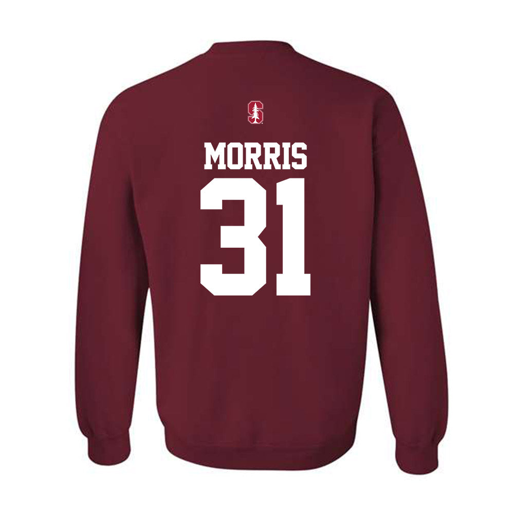 Stanford - NCAA Football : Aaron Morris - Classic Shersey Crewneck Sweatshirt-1