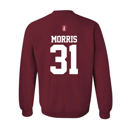 Stanford - NCAA Football : Aaron Morris - Classic Shersey Crewneck Sweatshirt-1