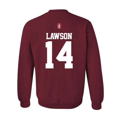 Stanford - NCAA Women's Lacrosse : Amanda Lawson - Classic Shersey Crewneck Sweatshirt-1