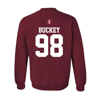 Stanford - NCAA Football : Zach Buckey - Classic Shersey Crewneck Sweatshirt-1