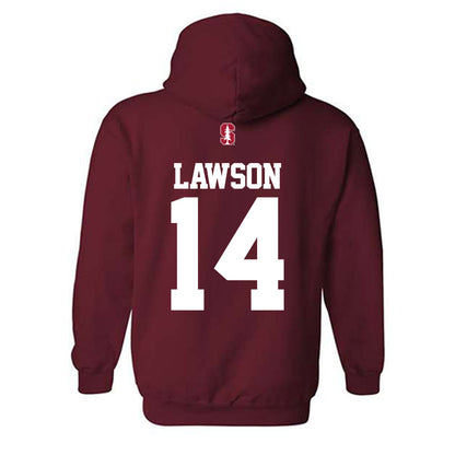 Stanford - NCAA Women's Lacrosse : Amanda Lawson - Classic Shersey Hooded Sweatshirt-1