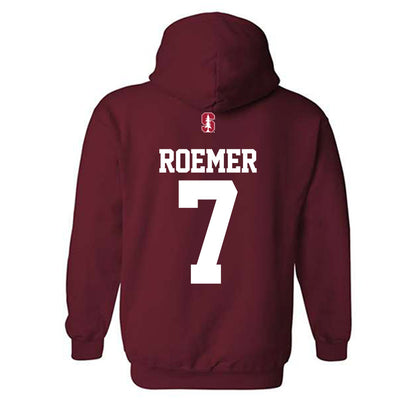 Stanford - NCAA Women's Water Polo : Jewel Roemer - Classic Shersey Hooded Sweatshirt-1