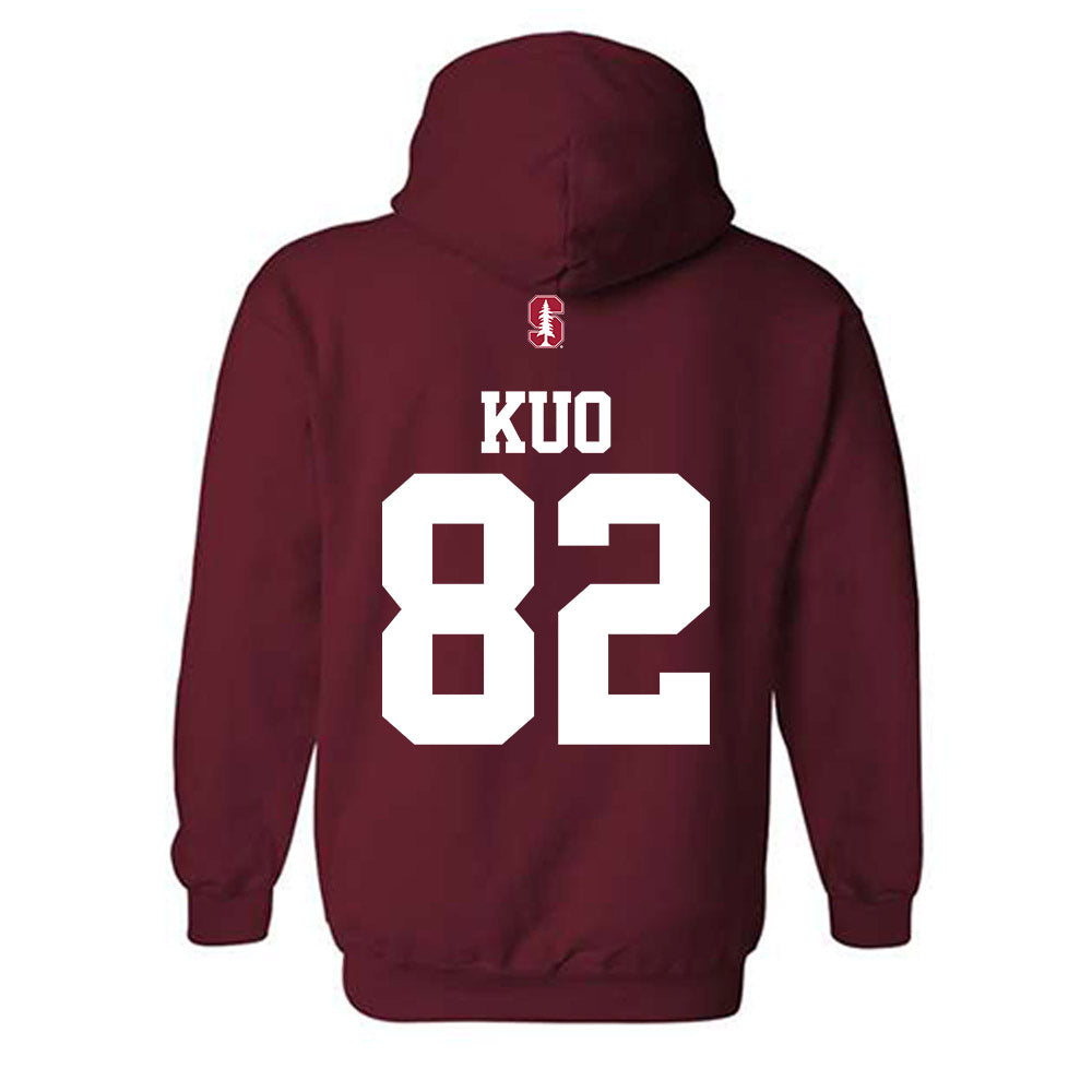 Stanford - NCAA Football : Tyler Kuo - Classic Shersey Hooded Sweatshirt-1