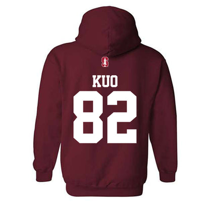 Stanford - NCAA Football : Tyler Kuo - Classic Shersey Hooded Sweatshirt-1