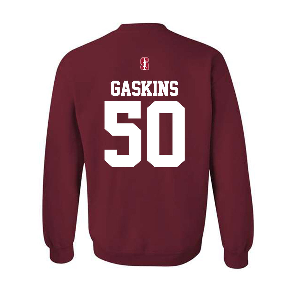 Stanford - NCAA Football : RJ Gaskins - Classic Shersey Crewneck Sweatshirt-1