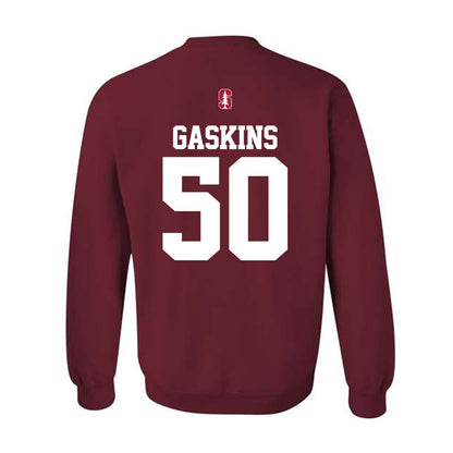 Stanford - NCAA Football : RJ Gaskins - Classic Shersey Crewneck Sweatshirt-1