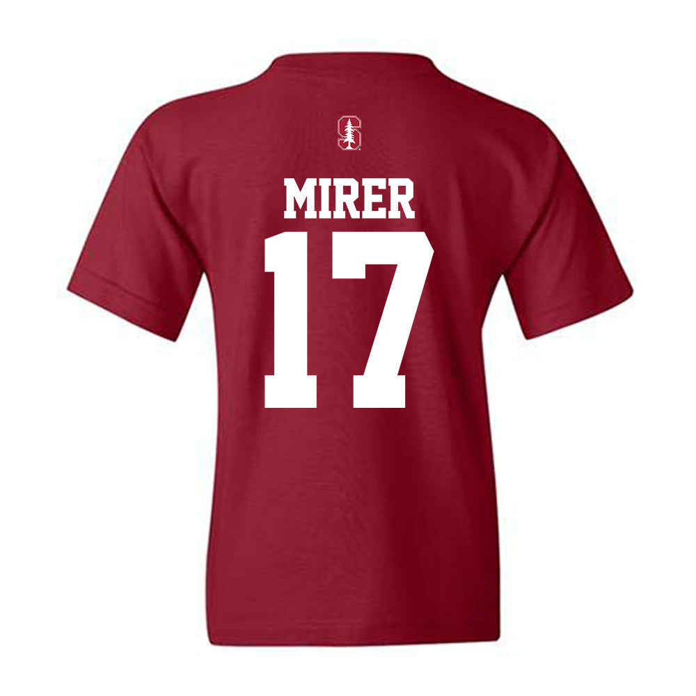 Stanford - NCAA Football : Charlie Mirer - Classic Shersey Youth T-Shirt-1