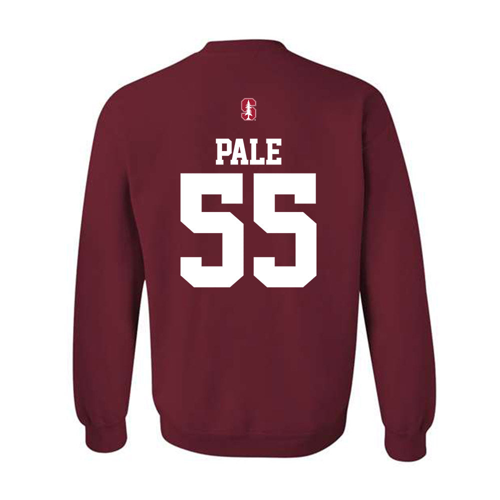 Stanford - NCAA Football : Simione Pale - Classic Shersey Crewneck Sweatshirt-1