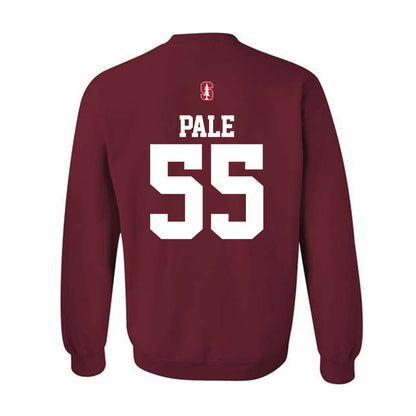 Stanford - NCAA Football : Simione Pale - Classic Shersey Crewneck Sweatshirt-1