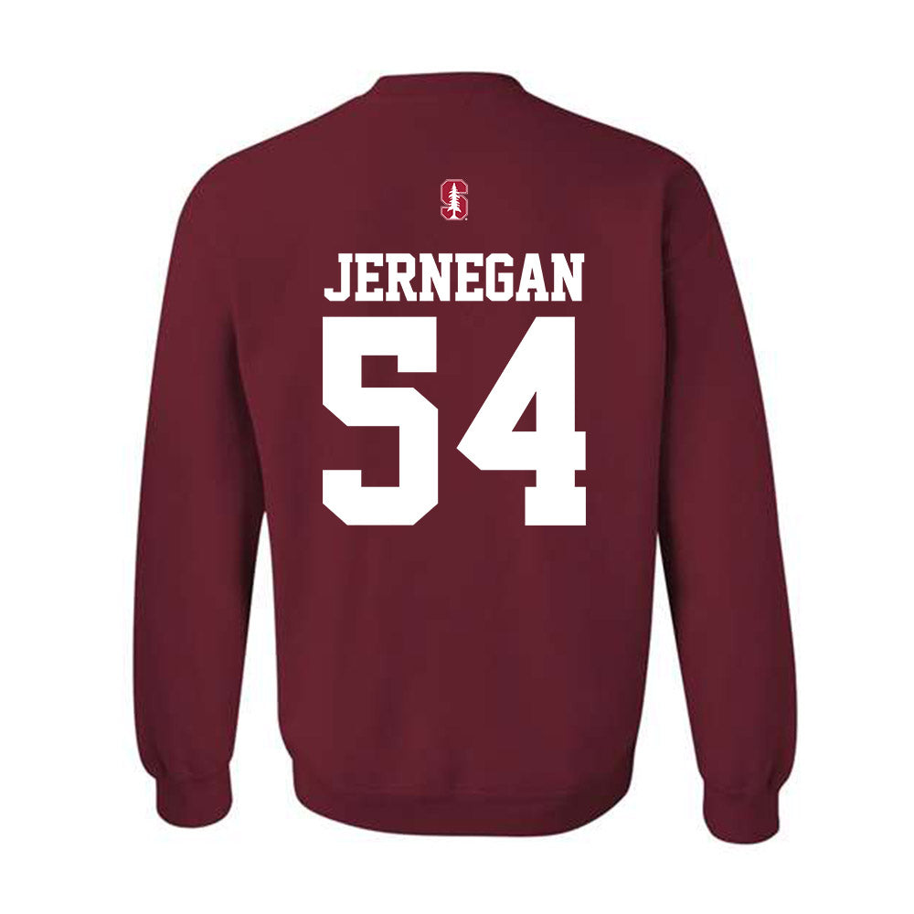 Stanford - NCAA Football : Preston Jernegan - Classic Shersey Crewneck Sweatshirt-1
