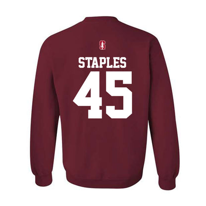 Stanford - NCAA Football : omar staples - Classic Shersey Crewneck Sweatshirt-1