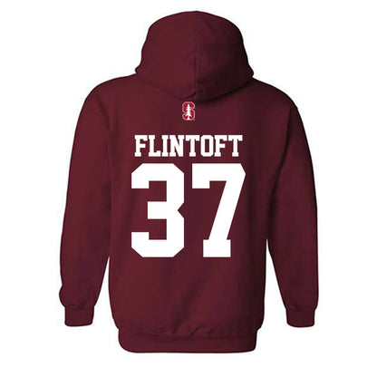 Stanford - NCAA Football : Aidan Flintoft - Classic Shersey Hooded Sweatshirt-1