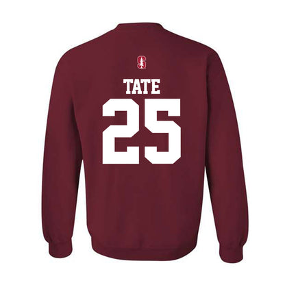 Stanford - NCAA Football : Bo Tate - Classic Shersey Crewneck Sweatshirt-1