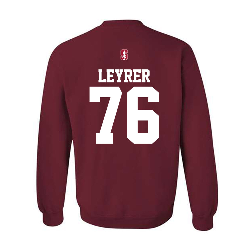Stanford - NCAA Football : Jack Leyrer - Classic Shersey Crewneck Sweatshirt-1