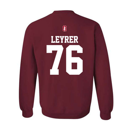 Stanford - NCAA Football : Jack Leyrer - Classic Shersey Crewneck Sweatshirt-1
