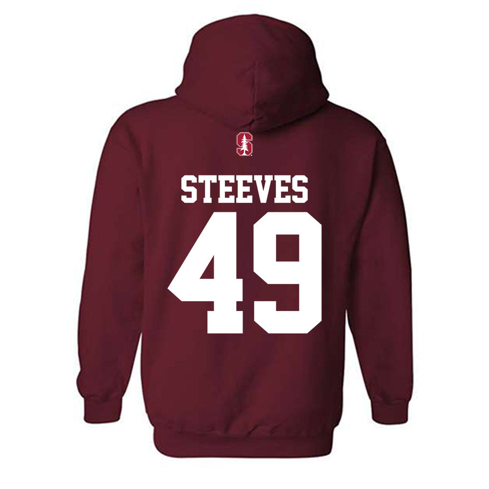 Stanford - NCAA Baseball : Austin Steeves - Classic Shersey Hooded Sweatshirt-1