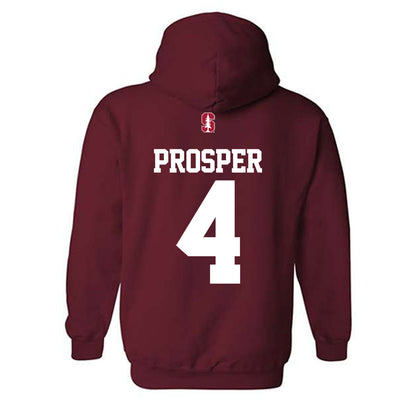 Stanford - NCAA Women's Lacrosse : Olivia Prosper - Classic Shersey Hooded Sweatshirt-1