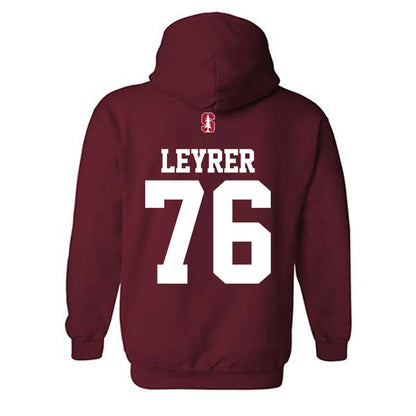 Stanford - NCAA Football : Jack Leyrer - Classic Shersey Hooded Sweatshirt-1