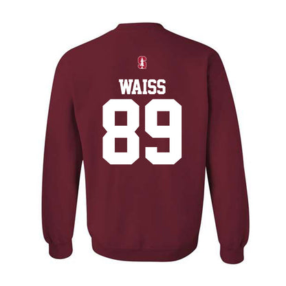Stanford - NCAA Football : Griffin Waiss - Classic Shersey Crewneck Sweatshirt-1