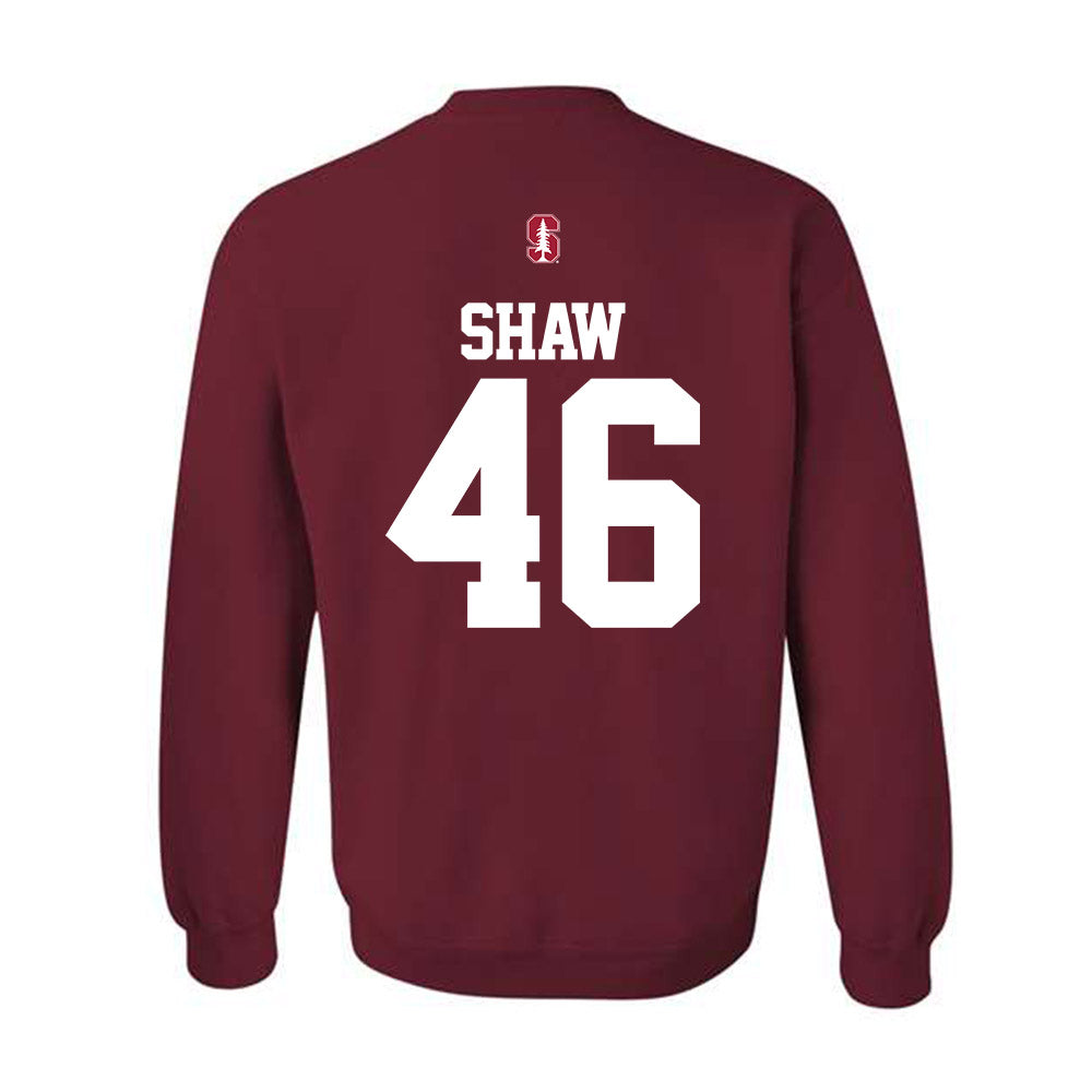 Stanford - NCAA Baseball : Andrew Shaw - Classic Shersey Crewneck Sweatshirt-1