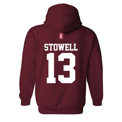 Stanford - NCAA Beach Volleyball : Clara Stowell - Classic Shersey Hooded Sweatshirt-1