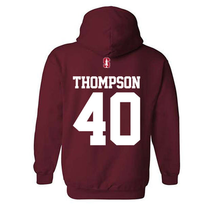 Stanford - NCAA Football : Jason Thompson - Classic Shersey Hooded Sweatshirt-1