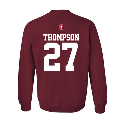 Stanford - NCAA Football : Breylan Thompson - Classic Shersey Crewneck Sweatshirt-1