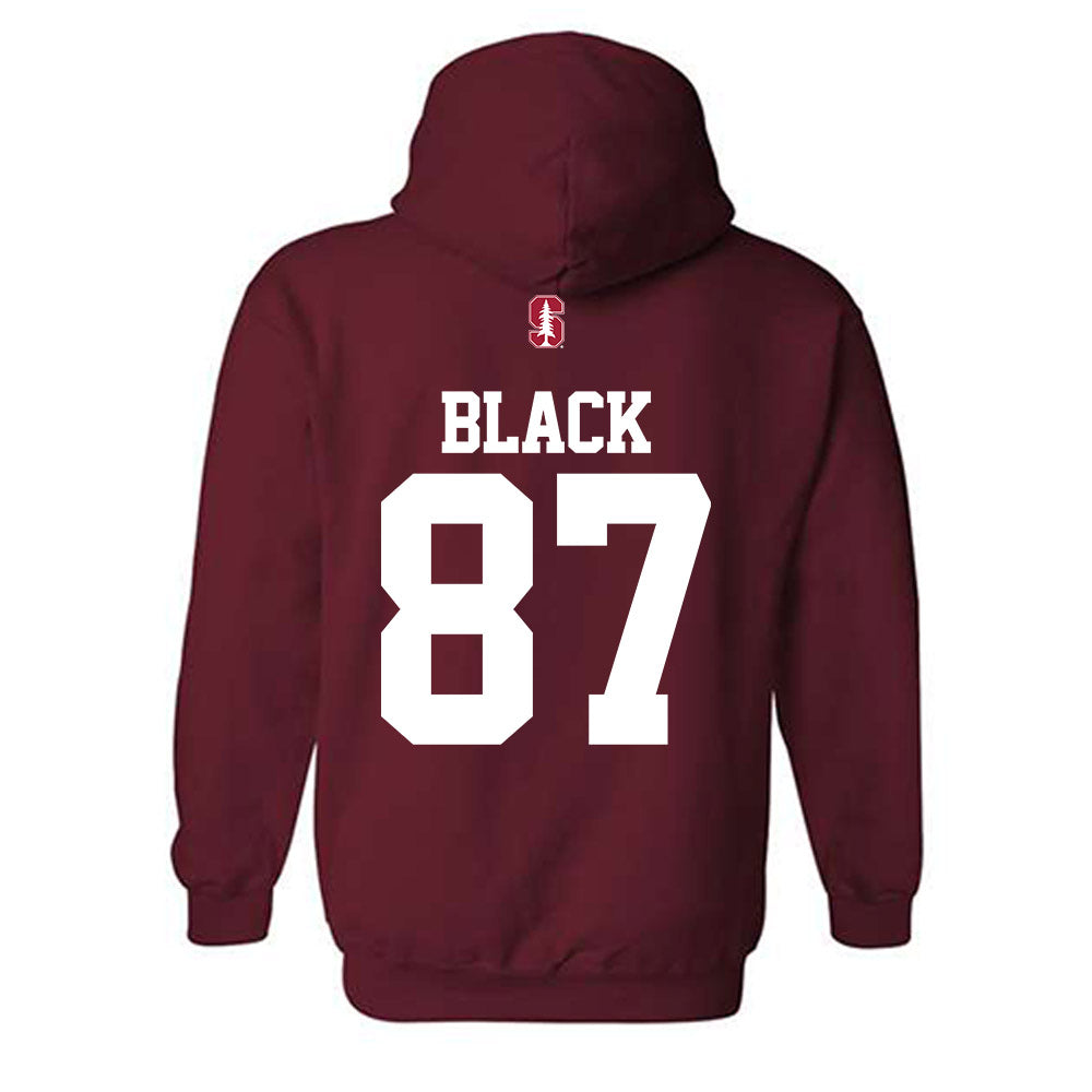 Stanford - NCAA Football : Aiden Black - Classic Shersey Hooded Sweatshirt-1
