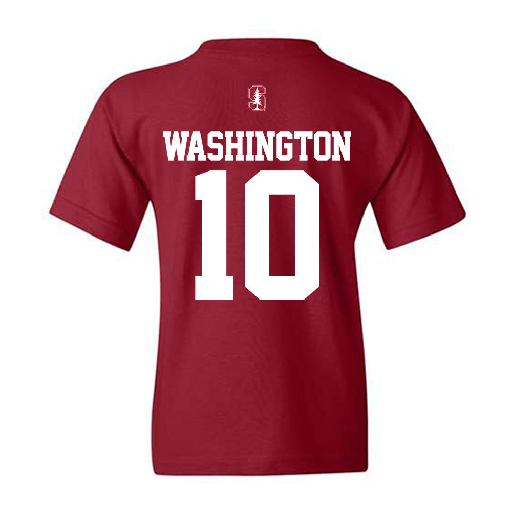 Stanford - NCAA Football : Jordan Washington - Classic Shersey Youth T-Shirt-1