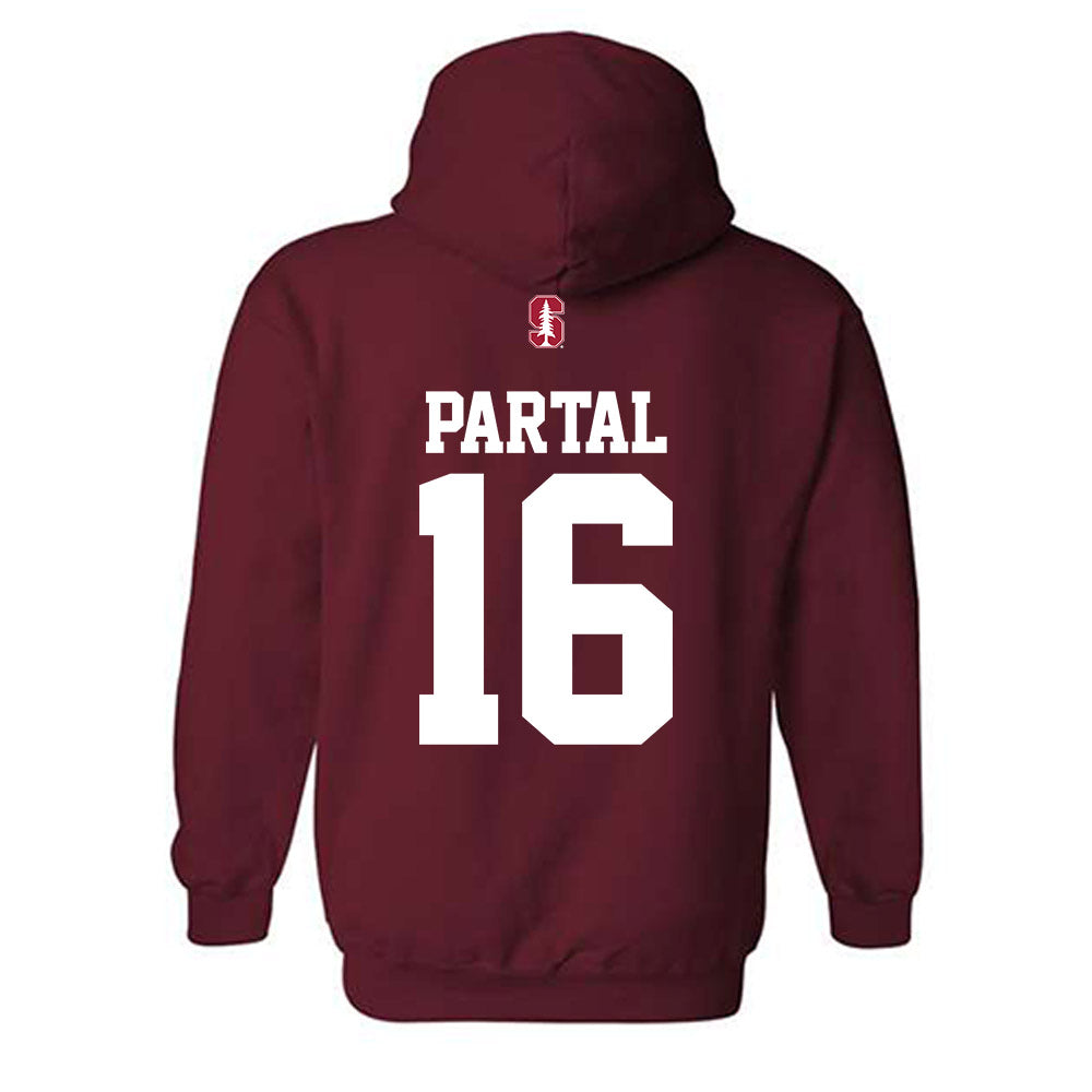 Stanford - NCAA Men's Soccer : Joshua Partal - Classic Shersey Hooded Sweatshirt-1
